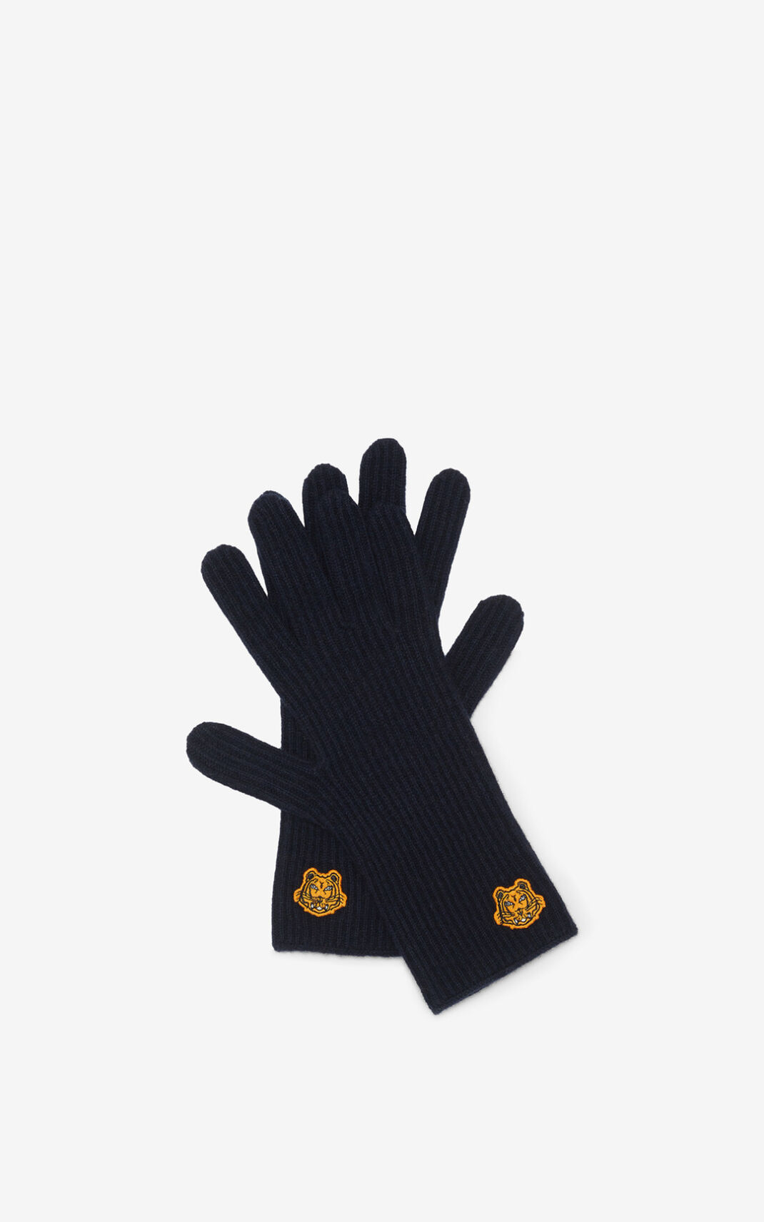 Gants Kenzo Femme Tiger Crest wool Bleu LVUYI-1736